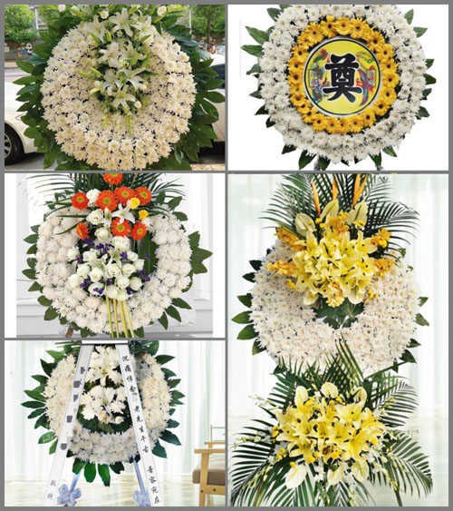 广东江门市鹤山市古劳镇茶山村花圈速递